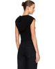 Rick Owens Rick Owens Black Tower Cropped Tank Hoodie - 3