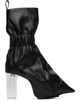 Rick Owens Rick Owens Black Tower Cuffed Taquito Pull On Boots - 1