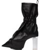 Rick Owens Rick Owens Black Tower Cuffed Taquito Pull On Boots - 3