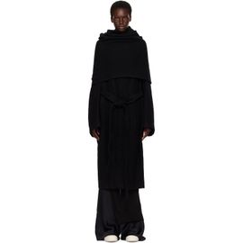 Rick Owens Rick Owens Black Tower Dagger Robe Coat