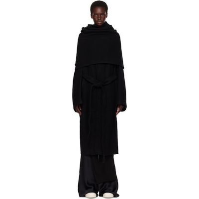 Rick Owens Rick Owens Black Tower Dagger Robe Coat