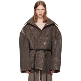Rick Owens Rick Owens Black Tower Dracucollar Jacket