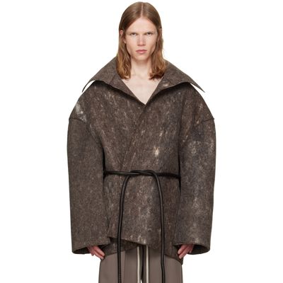 Rick Owens Rick Owens Black Tower Dracucollar Jacket