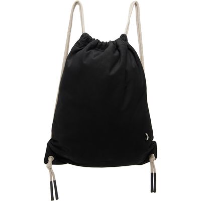 Rick Owens Rick Owens Black Tower Drawstring Backpack