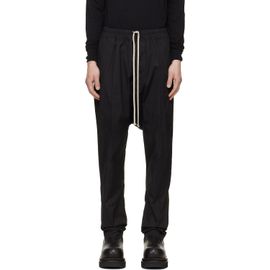 Rick Owens Rick Owens Black Tower Drawstring Long Trousers