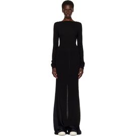 Rick Owens Rick Owens Black Tower Easy Long Top Midi Dress