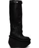 Rick Owens Rick Owens Black Tower Factory Pull On Boots - 1