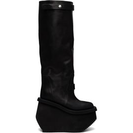 Rick Owens Rick Owens Black Tower Factory Pull On Boots