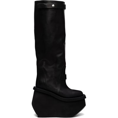 Rick Owens Rick Owens Black Tower Factory Pull On Boots