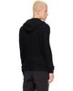 Rick Owens Rick Owens Black Tower Felt Cashmere Hoodie - 3