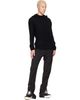 Rick Owens Rick Owens Black Tower Felt Cashmere Hoodie - 4