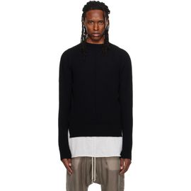 Rick Owens Rick Owens Black Tower Fisherman Round Neck Sweater