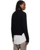 Rick Owens Rick Owens Black Tower Fisherman Round Neck Sweater - 3