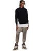 Rick Owens Rick Owens Black Tower Fisherman Round Neck Sweater - 4