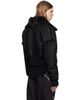 Rick Owens Rick Owens Black Tower Flight Cropped Leather Jacket - 3