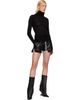 Rick Owens Rick Owens Black Tower Fog Leather Shorts - 4
