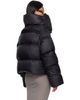 Rick Owens Rick Owens Black Tower Funnel Neck Down Jacket - 3