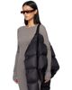 Rick Owens Rick Owens Black Tower Funnel Neck Down Jacket - 4