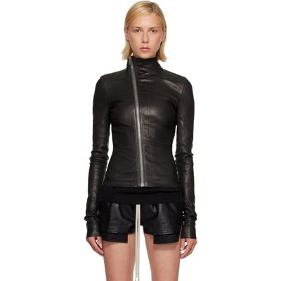 Rick Owens Rick Owens Black Tower Gary Leather Jacket