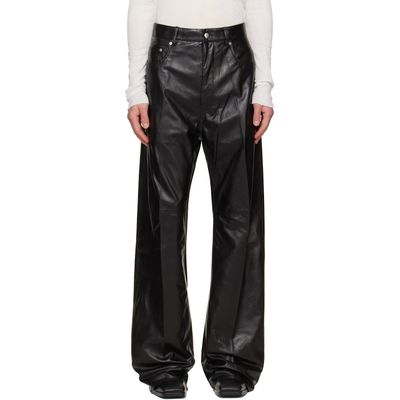 Rick Owens Rick Owens Black Tower Geth Leather Pants