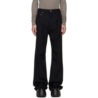 Rick Owens Rick Owens Black Tower Geth Wool Whipcord Jeans