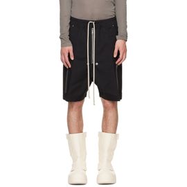 Rick Owens Rick Owens Black Tower Heizer Cargo Shorts