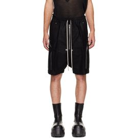 Rick Owens Rick Owens Black Tower Heizer Shorts