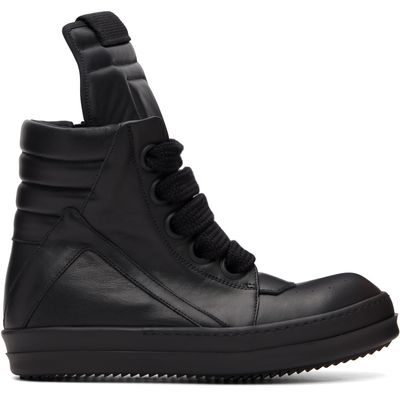 Rick Owens Rick Owens Black Tower Jumbolace Geobasket Sneakers