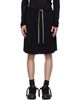 Rick Owens Rick Owens Black Tower Kilt Shorts - 1