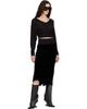 Rick Owens Rick Owens Black Tower Knee Bias Midi Skirt - 4