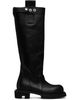 Rick Owens Rick Owens Black Tower Knee Pull-On Gabe Tall Boots - 1