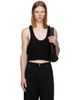 Rick Owens Rick Owens Black Tower Knit Tank Top - 1