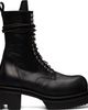 Rick Owens Rick Owens Black Tower Lace Up Bogun Boots - 1