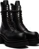 Rick Owens Rick Owens Black Tower Lace Up Bogun Boots - 4