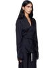 Rick Owens Rick Owens Black Tower Laura LS Blouse - 2