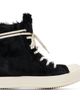 Rick Owens Rick Owens Black Tower Leather Hair-On Sneakers - 1