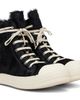 Rick Owens Rick Owens Black Tower Leather Hair-On Sneakers - 4