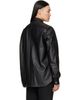 Rick Owens Rick Owens Black Tower Leather Overshirt - 3