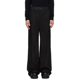 Rick Owens Rick Owens Black Tower Leather Work Pants