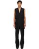 Rick Owens Rick Owens Black Tower Long Lab Cargo Vest - 1