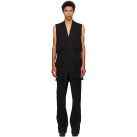 Rick Owens Rick Owens Black Tower Long Lab Cargo Vest