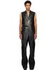 Rick Owens Rick Owens Black Tower Long Lab Leather Vest - 1