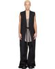 Rick Owens Rick Owens Black Tower Long Lab Vest - 1