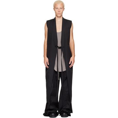 Rick Owens Rick Owens Black Tower Long Lab Vest