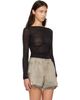 Rick Owens Rick Owens Black Tower LS Temple T-shirt - 2