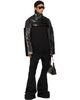 Rick Owens Rick Owens Black Tower Mac Cropped Leather Jacket - 4