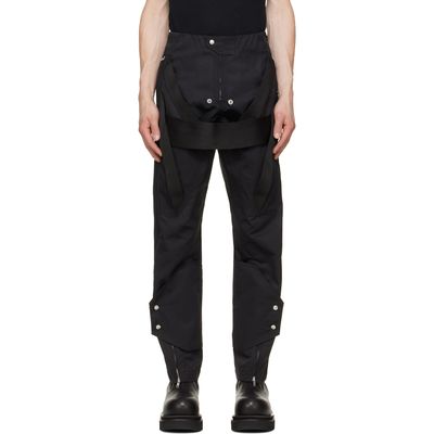 Rick Owens Rick Owens Black Tower Megastrapped Motopants Trousers