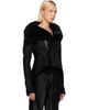 Rick Owens Rick Owens Black Tower Naska Shearling Jacket - 2