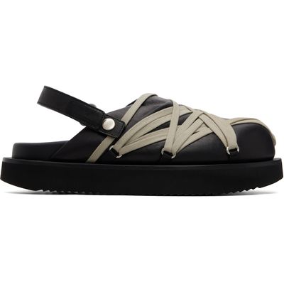 Rick Owens Rick Owens Black Tower Padded Megalace Platform Loafers