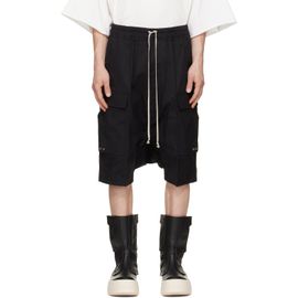 Rick Owens Rick Owens Black Tower Pods Cargo Shorts